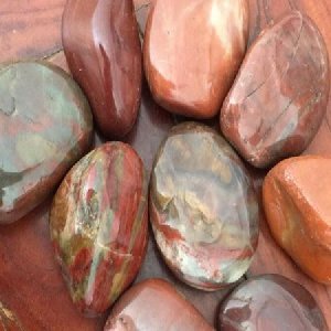 Polished Red Pebble Stone